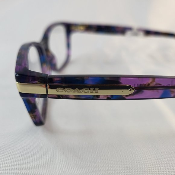 Coach HC6065 5288 Women's Rx-able Eyeglasses Confetti Purple NWT - Picture 6 of 7